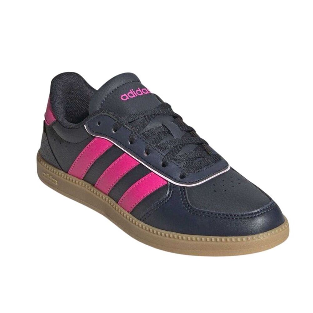 Adidas Mens Breaknet Sleek Sneakers / Ink/Pink